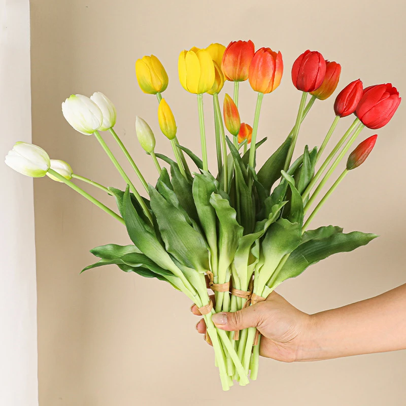 Home Decor Tulip - 5 머리 인공 튤립 웨딩 홈