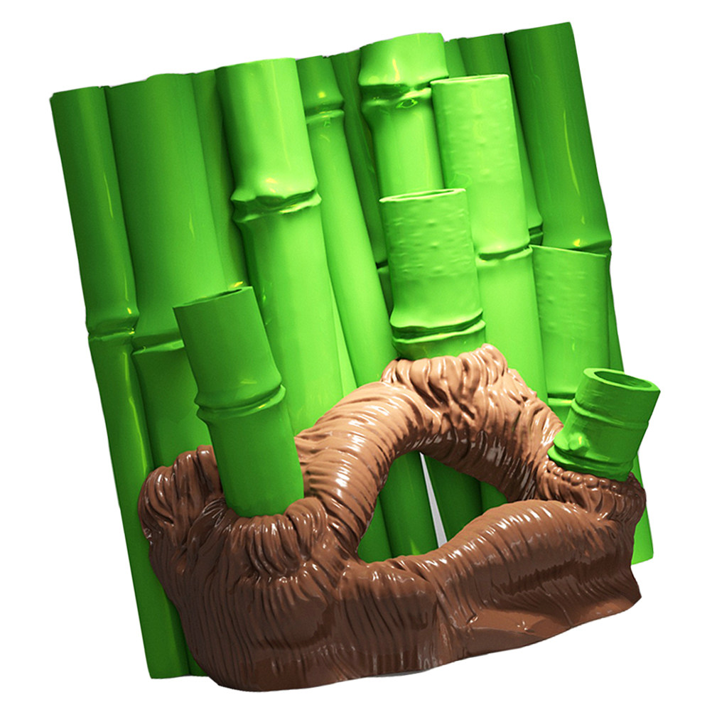 Home Decor Habitat - 1개입 어항용 3D 대나무 수지 은신처
