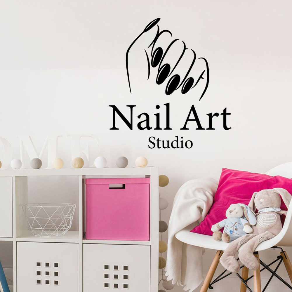 Home Decor Wall Stickers - 1PC 다채로운 매니큐어 사용자 정의 가능한