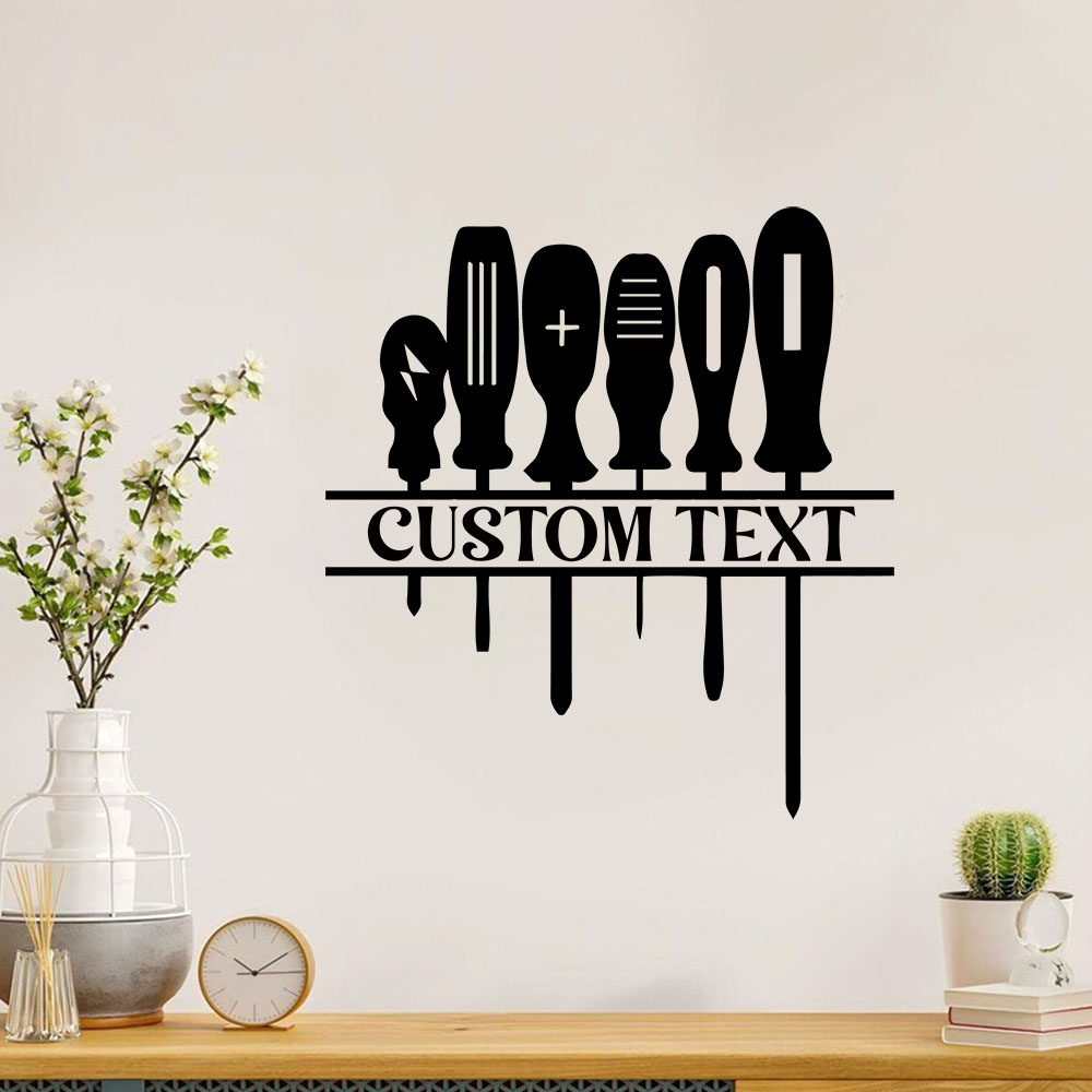 Home Decor Wall Stickers - 1PC 멋진 수리 도구 맞춤형 텍스트
