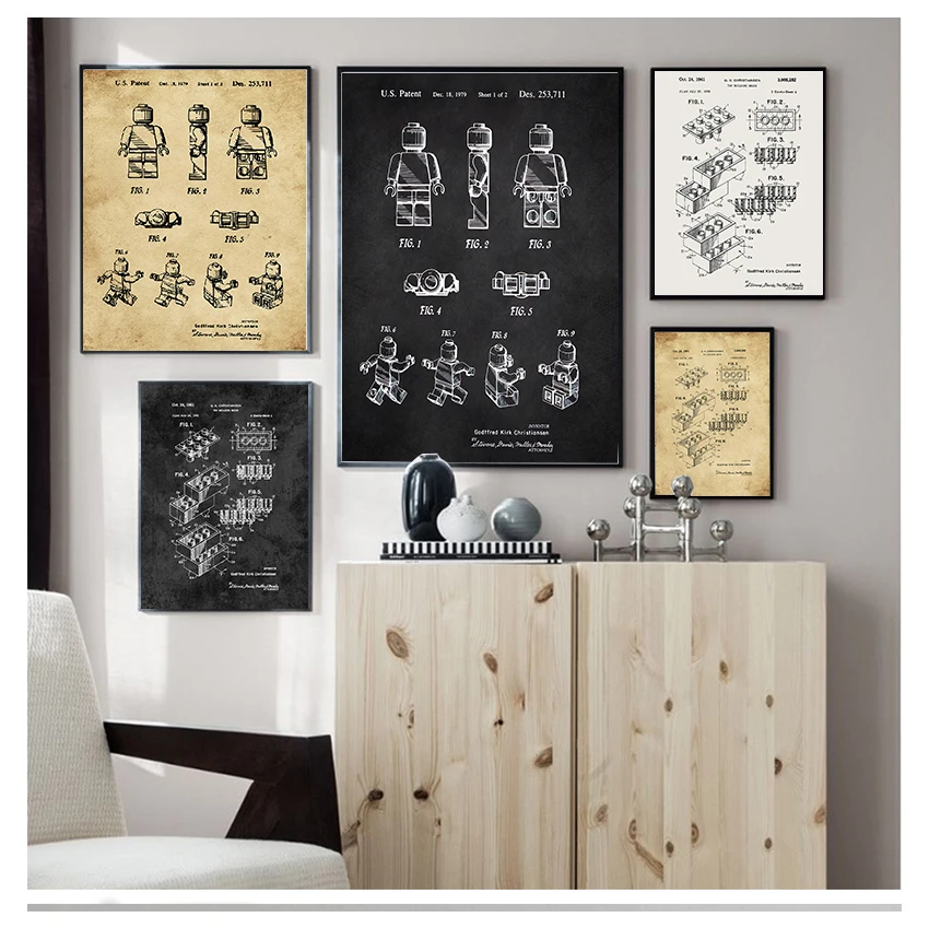 Home Decor Ikea - 스칸디나비아 간단한 복고풍 벽 예술 크리