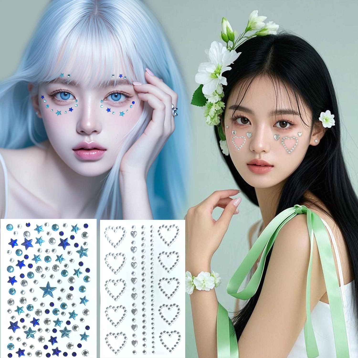 Home Decor Sticker - 스타 다이아몬드 스티커 아크릴 젬 라인스톤