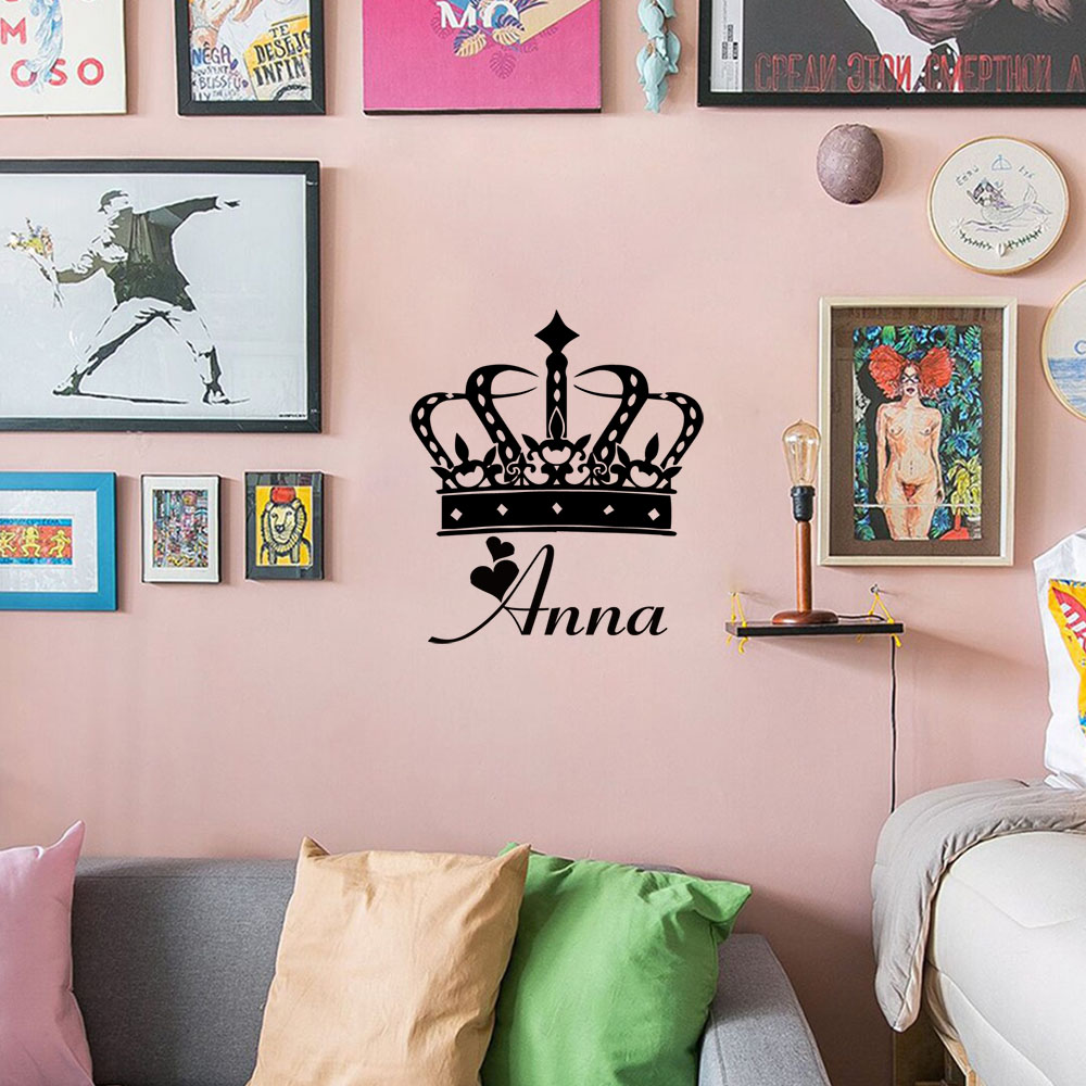 Home Decor Wall Stickers - 1PC 우수한 여왕 맞춤형 텍스트 Pvc