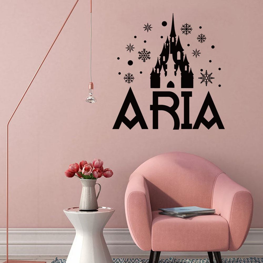 Home Decor Wall Stickers - 1PC 귀여운 성 눈송이 사용자 정의
