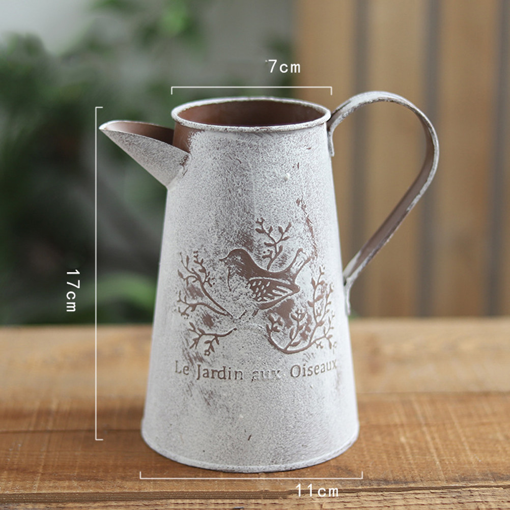 Home Decor Vase With Flowers - 정원용 틴 버킷 빈티지 꽃꽂이 버킷