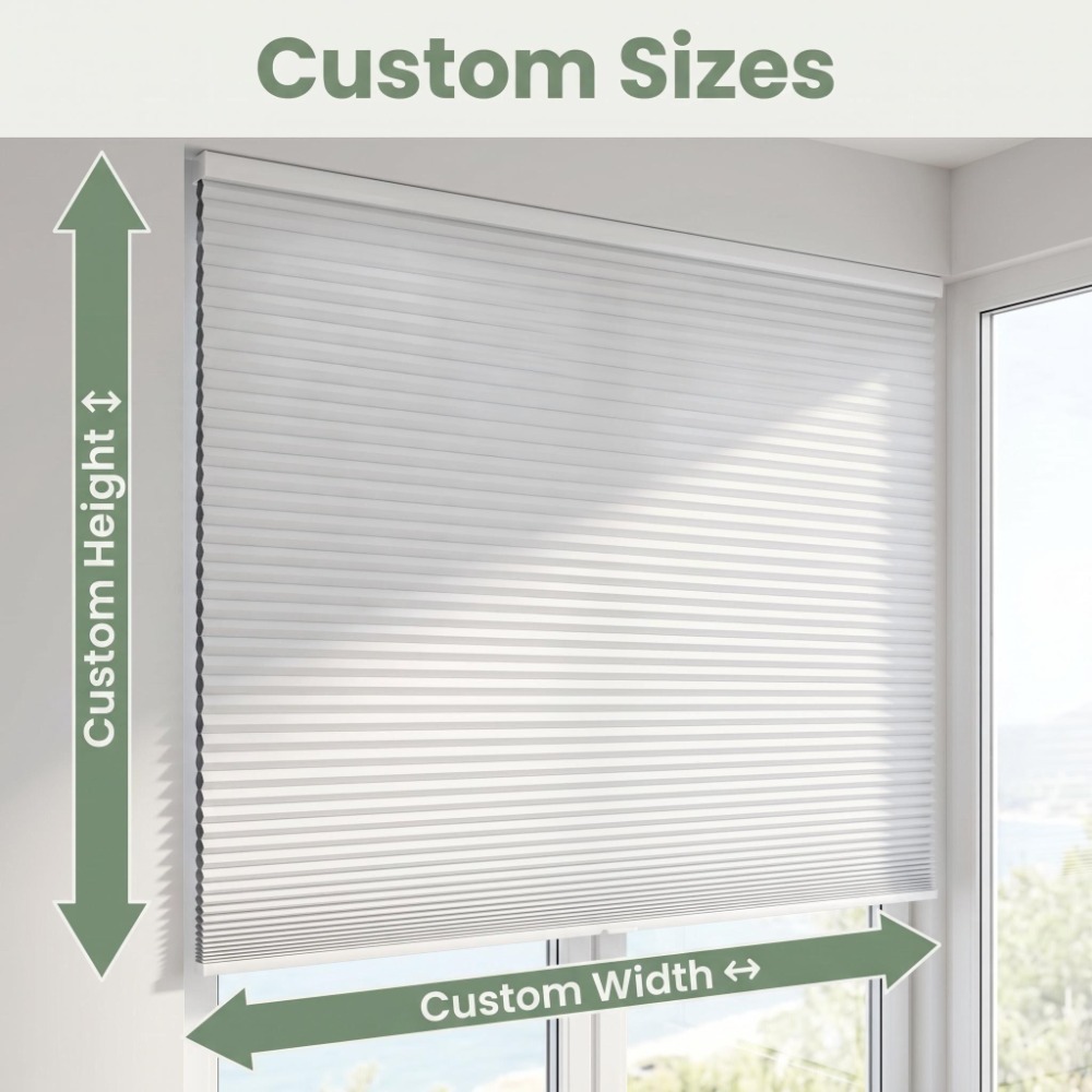 맞춤형 허니콤 블라인드, 블랙아웃 셀룰러 쉐이드, 에너 - Home Decor Window Blinds 리뷰 및 가격