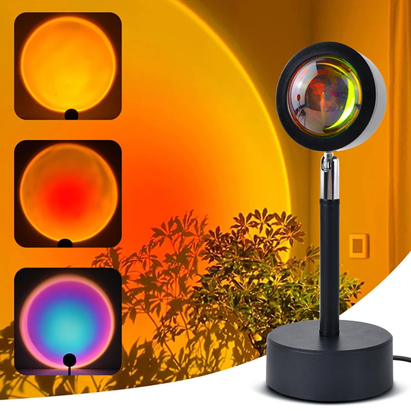 스마트 LED 선셋 램프, 다채로운 변화, 블루투스 앱 - Home Decor App 리뷰 및 가격
