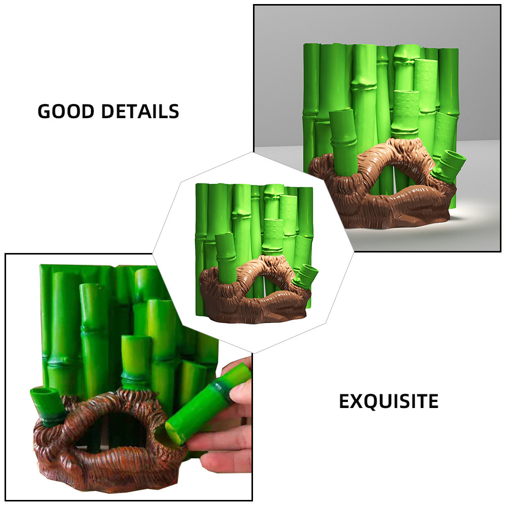 1개입 어항용 3D 대나무 수지 은신처 수족관 조경 장 - Home Decor Habitat 리뷰 및 가격