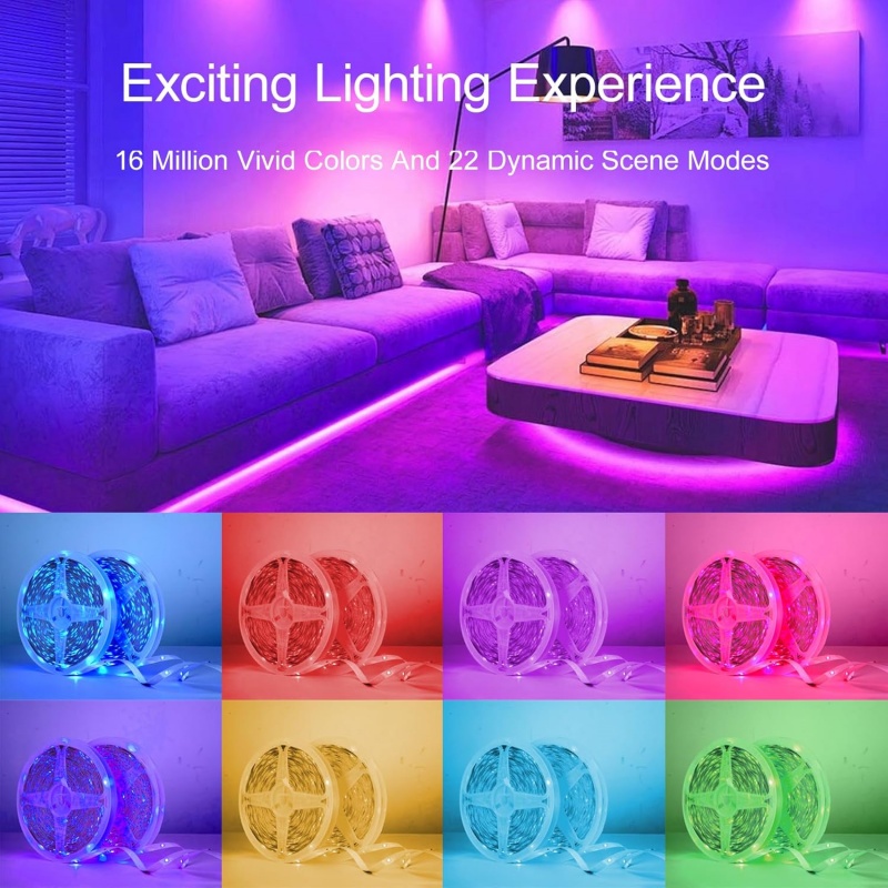 1-20m RGB LED 스트립 조명 5V USB 음악 - Home Decor App 리뷰 및 가격