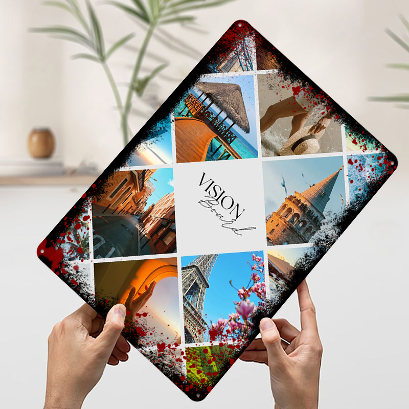 여행 비전 보드 콜라주 프린트 포스터 맞춤형 레트로 벽 - Home Decor Vision Board 리뷰 및 가격
