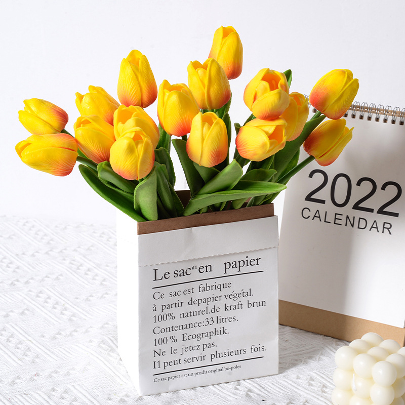 3/6/9PCS 튤립 인공 꽃 진짜 터치 인공 꽃다발  - Home Decor Tulip 리뷰 및 가격