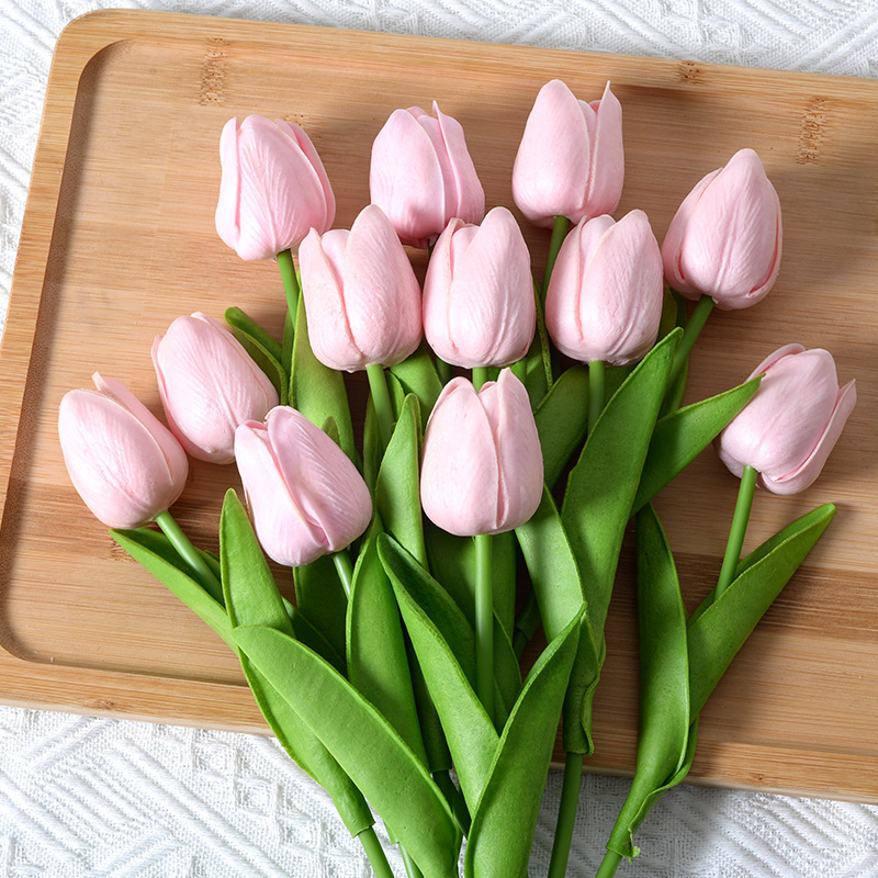 3/6/9PCS 튤립 인공 꽃 진짜 터치 인공 꽃다발  - Home Decor Tulip 리뷰 및 가격