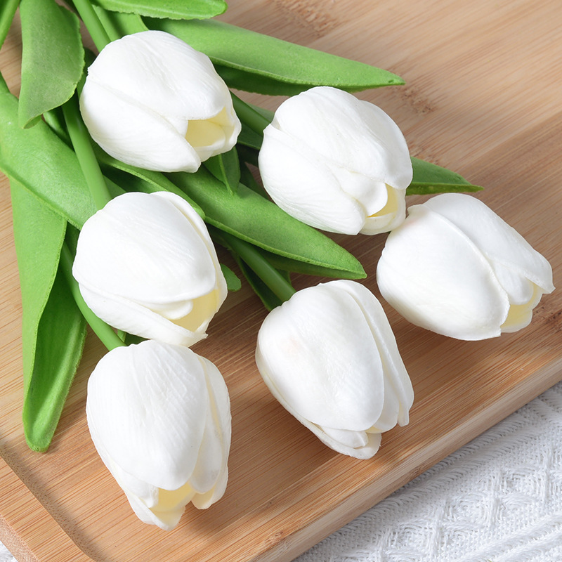 3/6/9PCS 튤립 인공 꽃 진짜 터치 인공 꽃다발  - Home Decor Tulip 리뷰 및 가격
