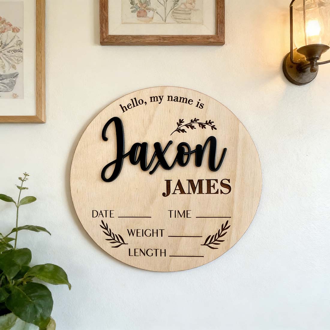 1Pc 맞춤형 아기 발표판 나무 이름표, 가정실 사무실 - Home Decor Inspo 리뷰 및 가격