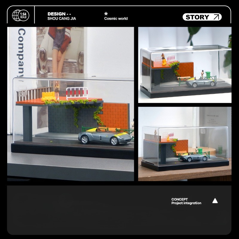 시뮬레이션 미니어처 거리 모퉁이 아크릴 진열함 (1/6 - Home Decor Collection 리뷰 및 가격