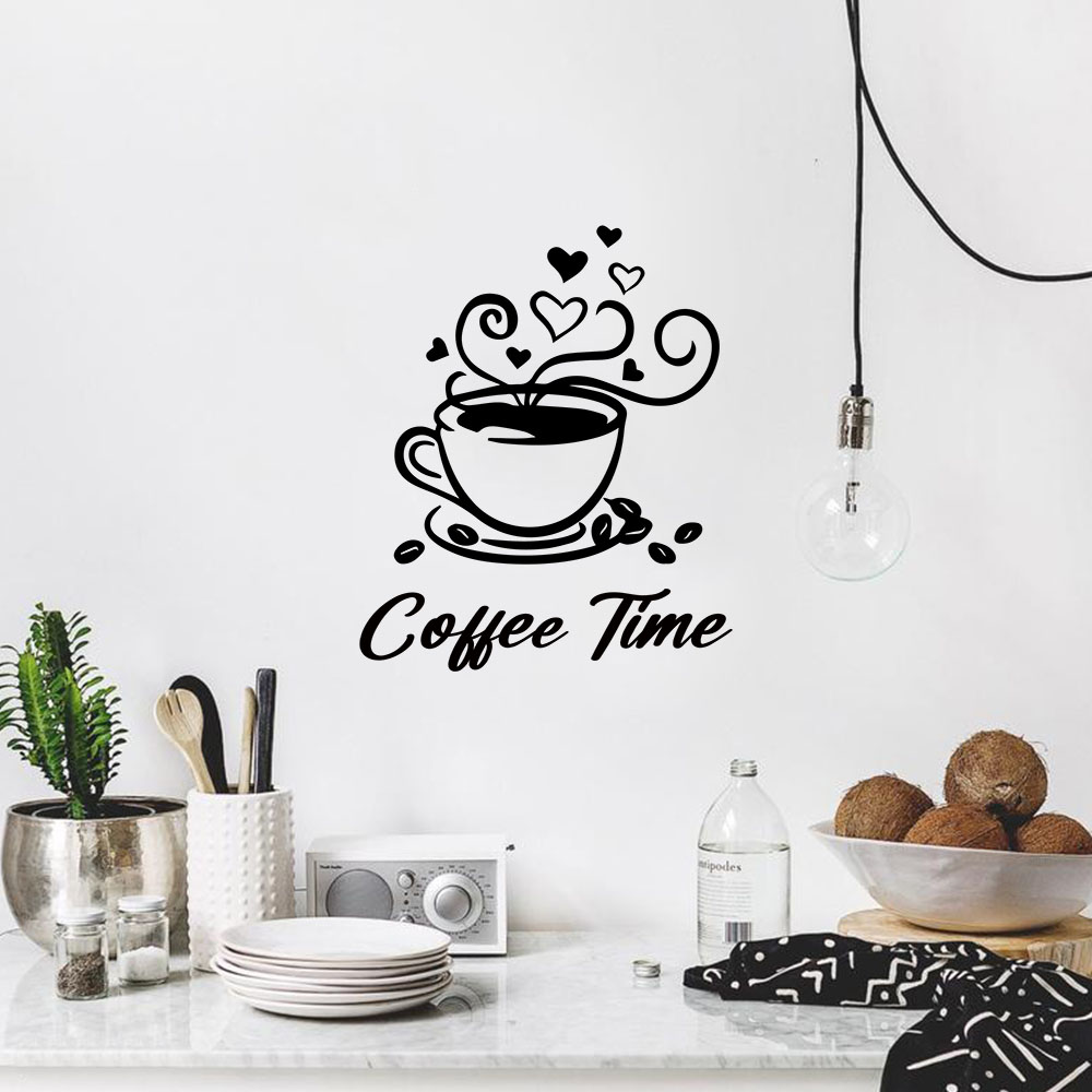 1PC 패션 커피 사용자 정의 가능한 텍스트 가족 벽  - Home Decor Wall Stickers 리뷰 및 가격