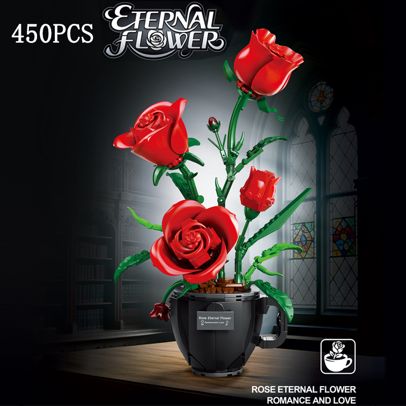 MOC 커피 컵 꽃 빌딩 블록 화분에 심은 식물 꽃다발 - Home Decor Daisy 리뷰 및 가격
