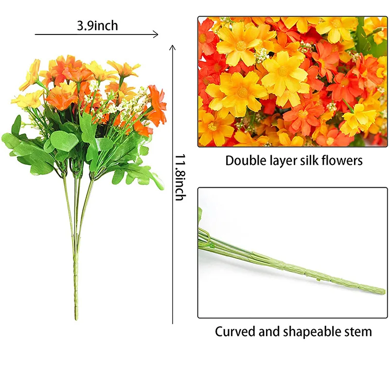 32cm 인공 꽃 점프 난초 데이지 야외 웨딩 홈 인테 - Home Decor Daisy 리뷰 및 가격