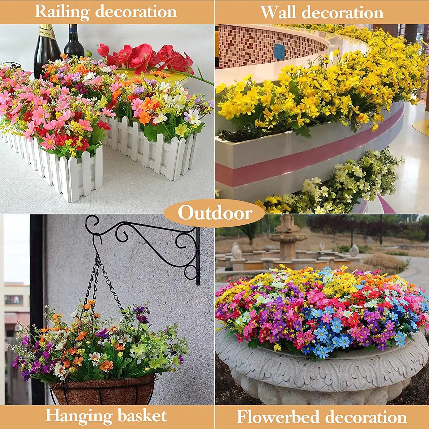 32cm 인공 꽃 점프 난초 데이지 야외 웨딩 홈 인테 - Home Decor Daisy 리뷰 및 가격