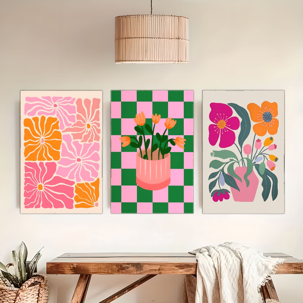 활기찬 꽃과 꽃병 캔버스 인쇄 현대 거실 침실 홈 장식 - Home Decor Vase With Flowers 리뷰 및 가격