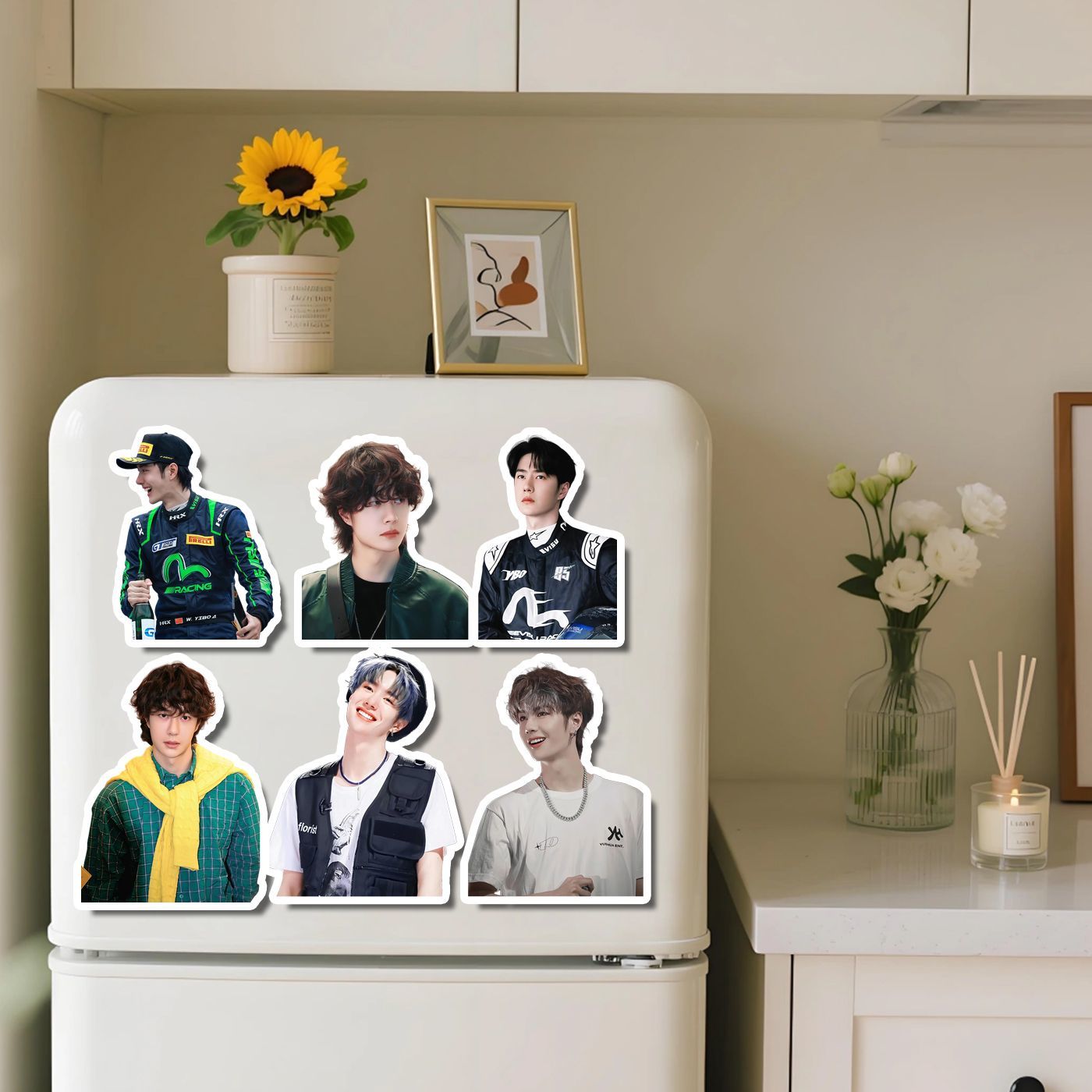 왕이보 냉장고 스티커 자석 흡착 가정용 철문 구멍판 자 - Home Decor Sticker 리뷰 및 가격