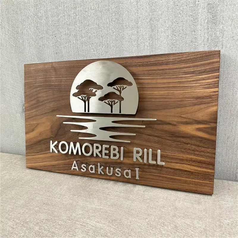 고급 매장 간판, 호두나무 소재 금속 부착형 글자, 독 - Wooden Letter Sign 리뷰 및 가격