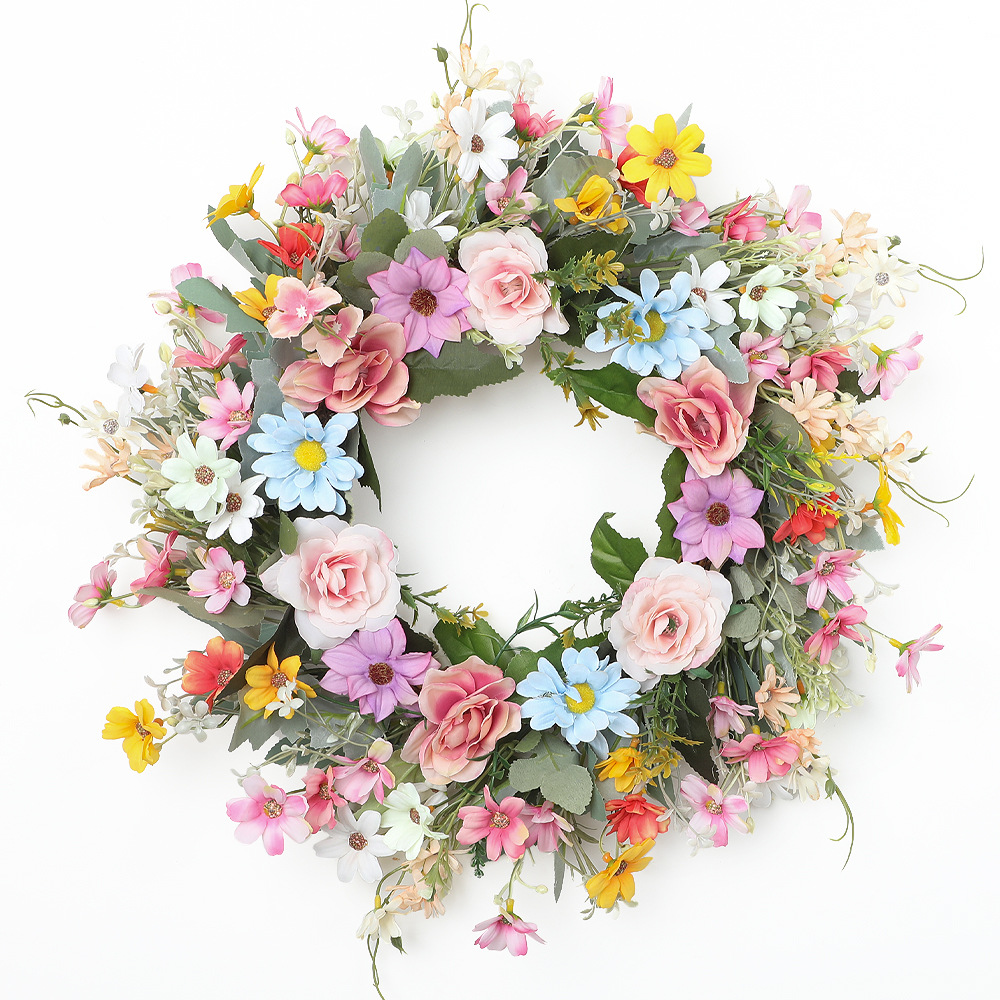 YeeNanee 활기찬 야생 꽃 현관문용 봄 화환 인공 - Home Decor Daisy 리뷰 및 가격
