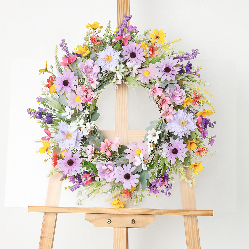 YeeNanee 활기찬 야생 꽃 현관문용 봄 화환 인공 - Home Decor Daisy 리뷰 및 가격