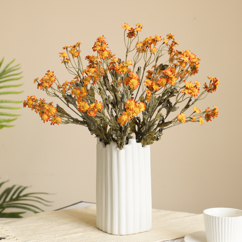 가을 국화 카모마일 인공 꽃 시골 빈티지 홈 호텔 꽃  - Home Decor Daisy 리뷰 및 가격