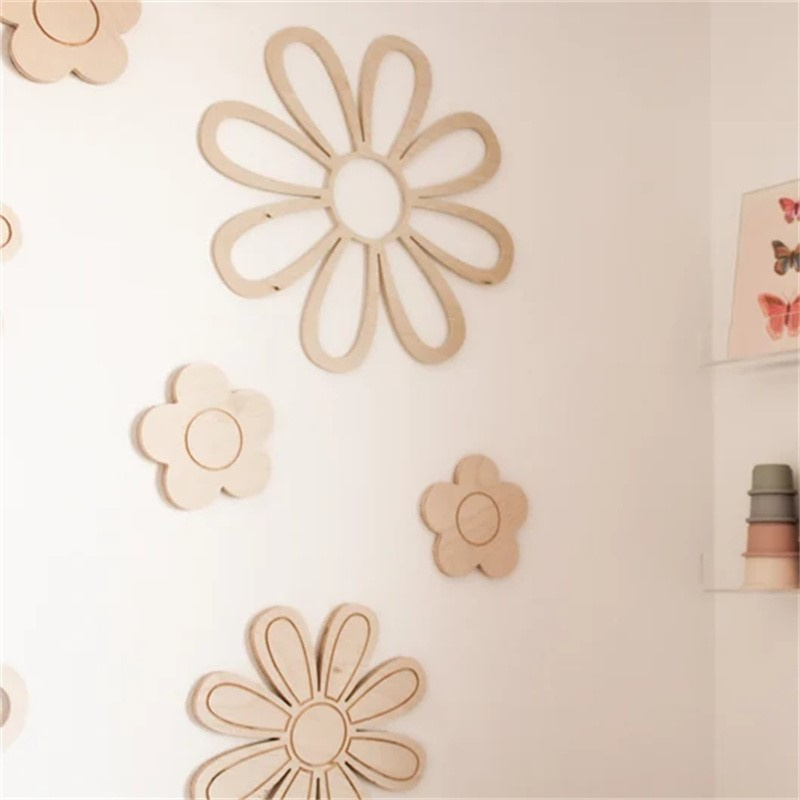 나무 데이지 벽 꽃 장식 보헤미안 스타일 아이 방 벽  - Home Decor Daisy 리뷰 및 가격