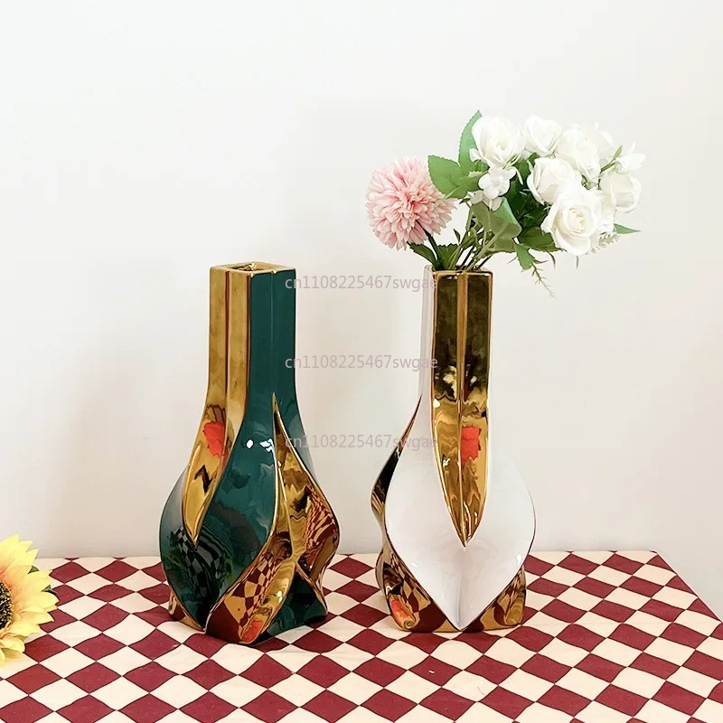 거실 장식용 창의적인 꽃꽂이 장식품 도자기 대형 화이트 - Home Decor Vase With Flowers 리뷰 및 가격