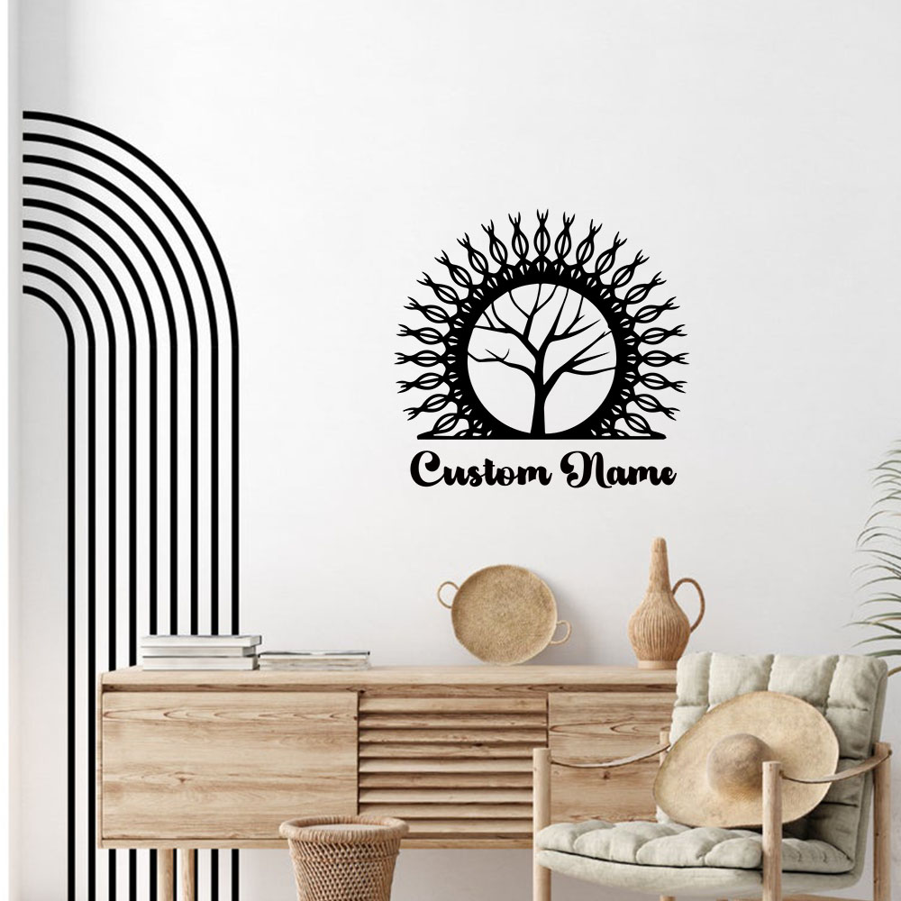 1PC 창의적인 시든 나무 맞춤형 텍스트 홈 장식 액세 - Home Decor Wall Stickers 리뷰 및 가격