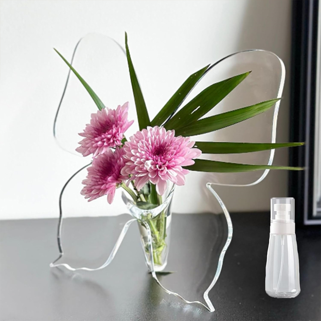 투명 나비 아크릴 꽃병 입체 꽃꽂이 액세서리 나비 꽃병 - Home Decor Vase With Flowers 리뷰 및 가격