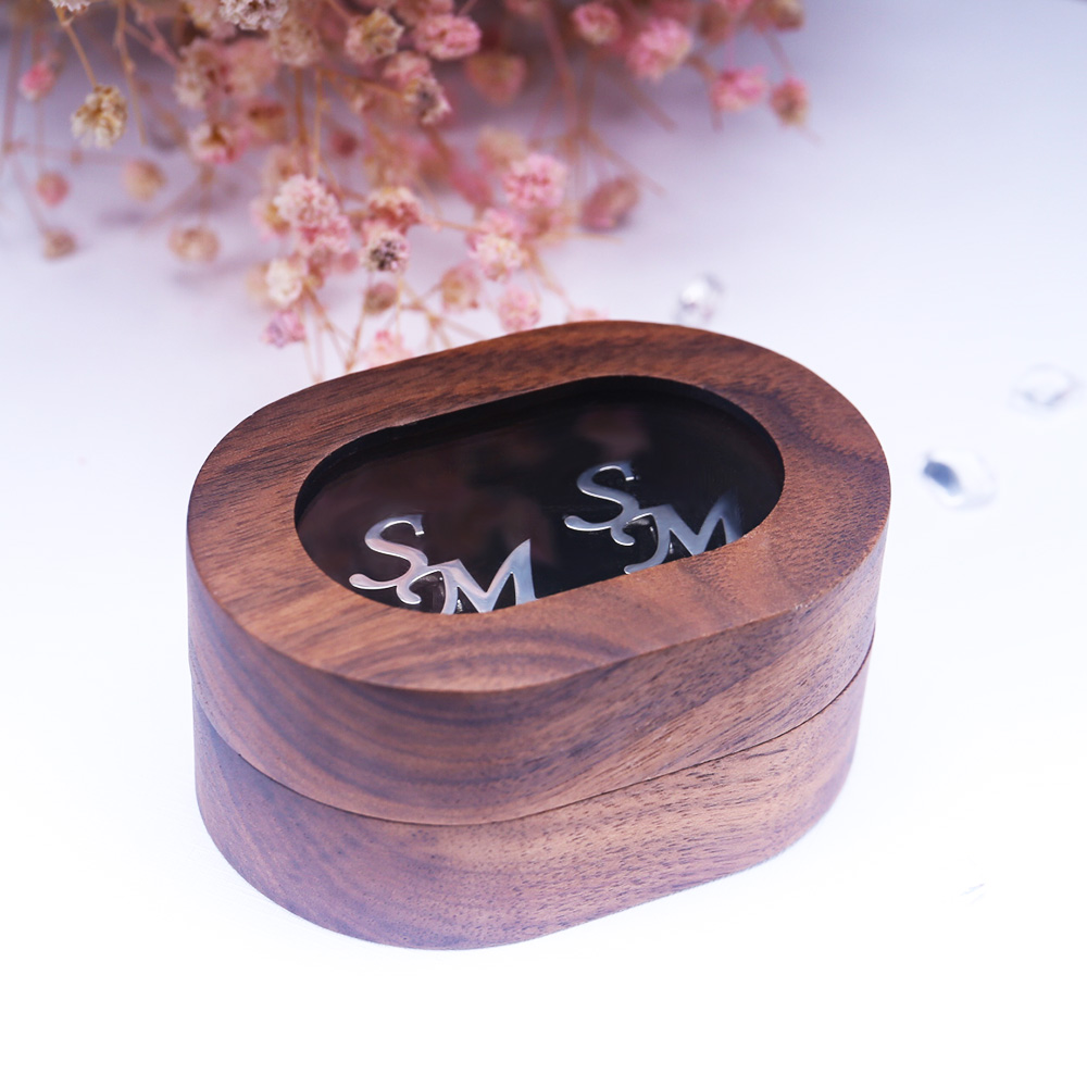 남성용 맞춤형 첫 글자 커프스 단추, 신랑의 결혼식 단 - Wooden Letter Sign 리뷰 및 가격