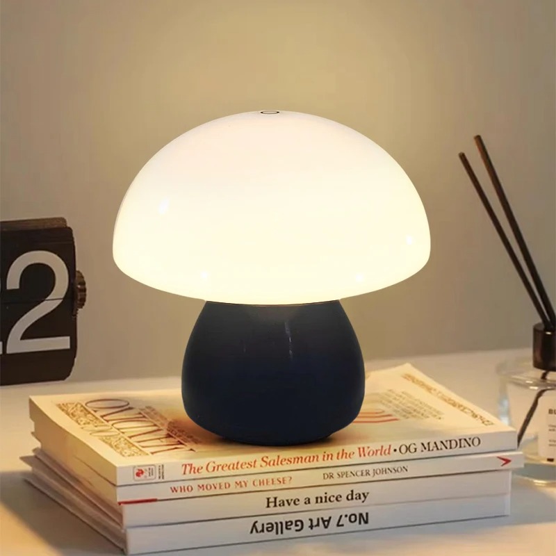 버섯 모양 LED 터치 테이블 램프 충전식 소형 무드등 - Home Decor Ikea 리뷰 및 가격
