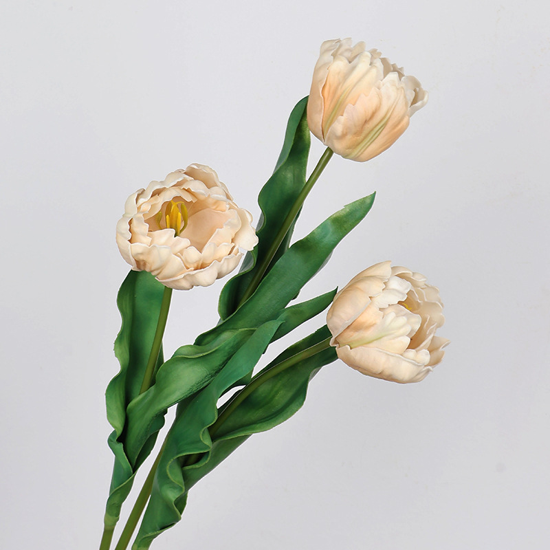 61CM 인조 앵무새 튤립 PU 소재 웨딩 신부 부케  - Home Decor Tulip 리뷰 및 가격