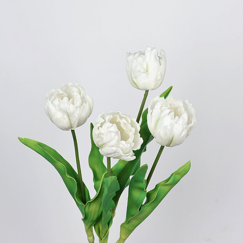 61CM 인조 앵무새 튤립 PU 소재 웨딩 신부 부케  - Home Decor Tulip 리뷰 및 가격