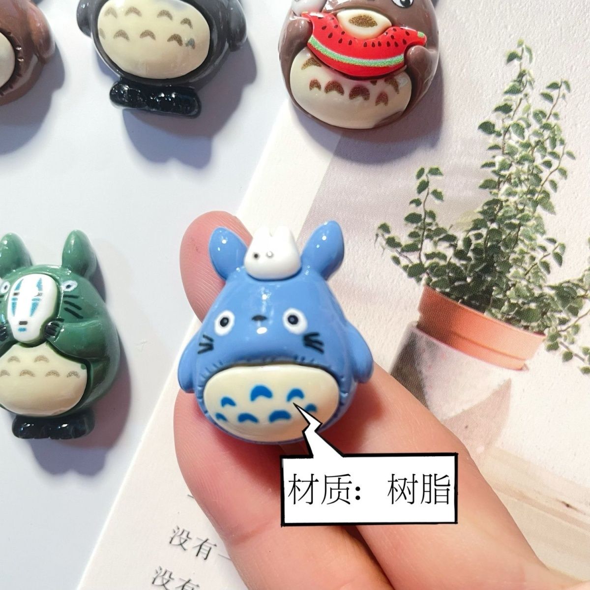 토토로 애니메이션 레진 냉장고 자석 귀여운 만화 캐릭터 - Home Decor Sticker 리뷰 및 가격