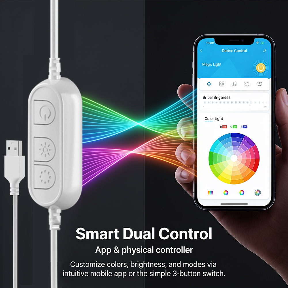 5M RGB 색상 변경 네온 라이트 스트립, 방수 플렉 - Home Decor App 리뷰 및 가격