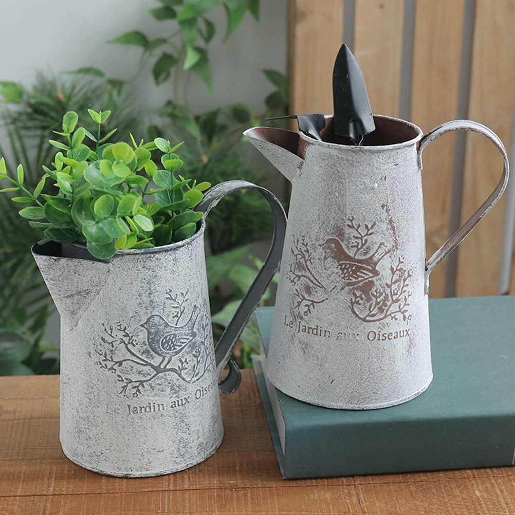 정원용 틴 버킷 빈티지 꽃꽂이 버킷 가정용 발코니 사무 - Home Decor Vase With Flowers 리뷰 및 가격