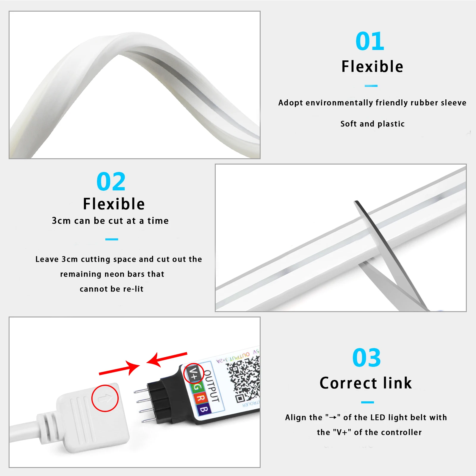 1-5m RGB LED 네온 스트립 라이트 5V USB - Home Decor Inspo 리뷰 및 가격